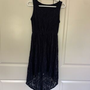 Elegant Navy Lace Dress